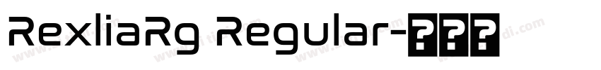 RexliaRg Regular字体转换